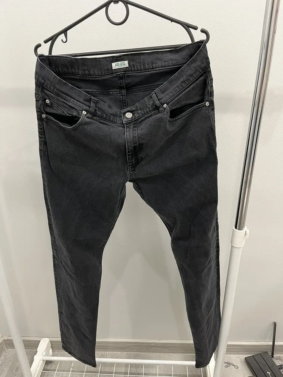 Kenzo Kenzo Jungle Skinny 5 Pocket Logo Denim Jeans Size US 34 / EU 50 - 1 Thumbnail