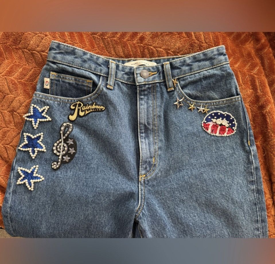 Marc Jacobs NWOT Marc Jacobs Sequin Embellished Mermaid Jeans Size 27" / US 4 / IT 40 - 11 Thumbnail