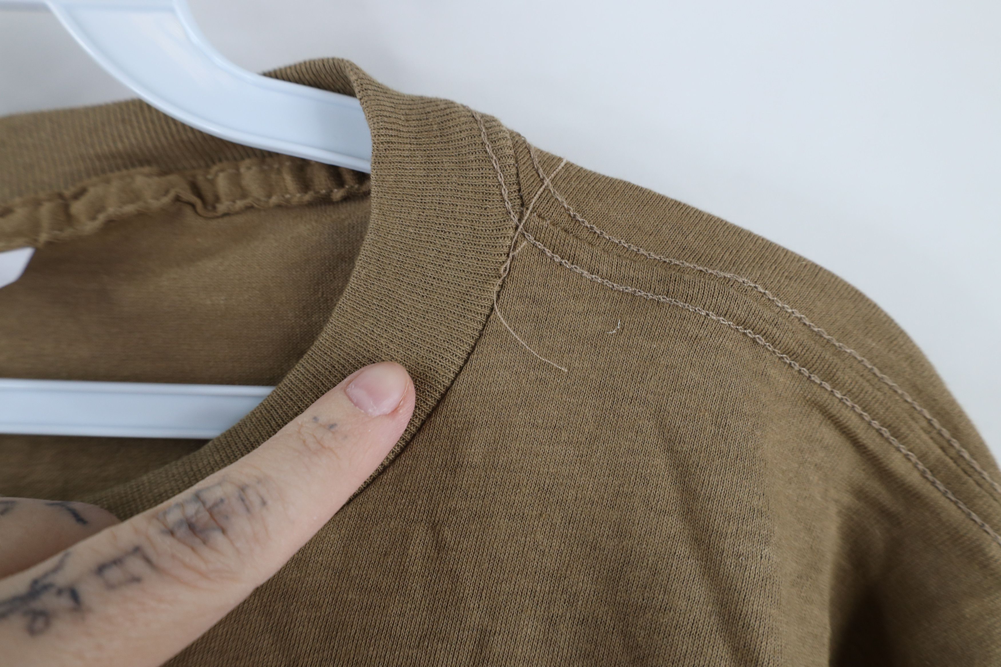 Vintage Vintage 90s Streetwear Short Sleeve T-Shirt Brown Cotton USA Size US L / EU 52-54 / 3 - 6 Thumbnail