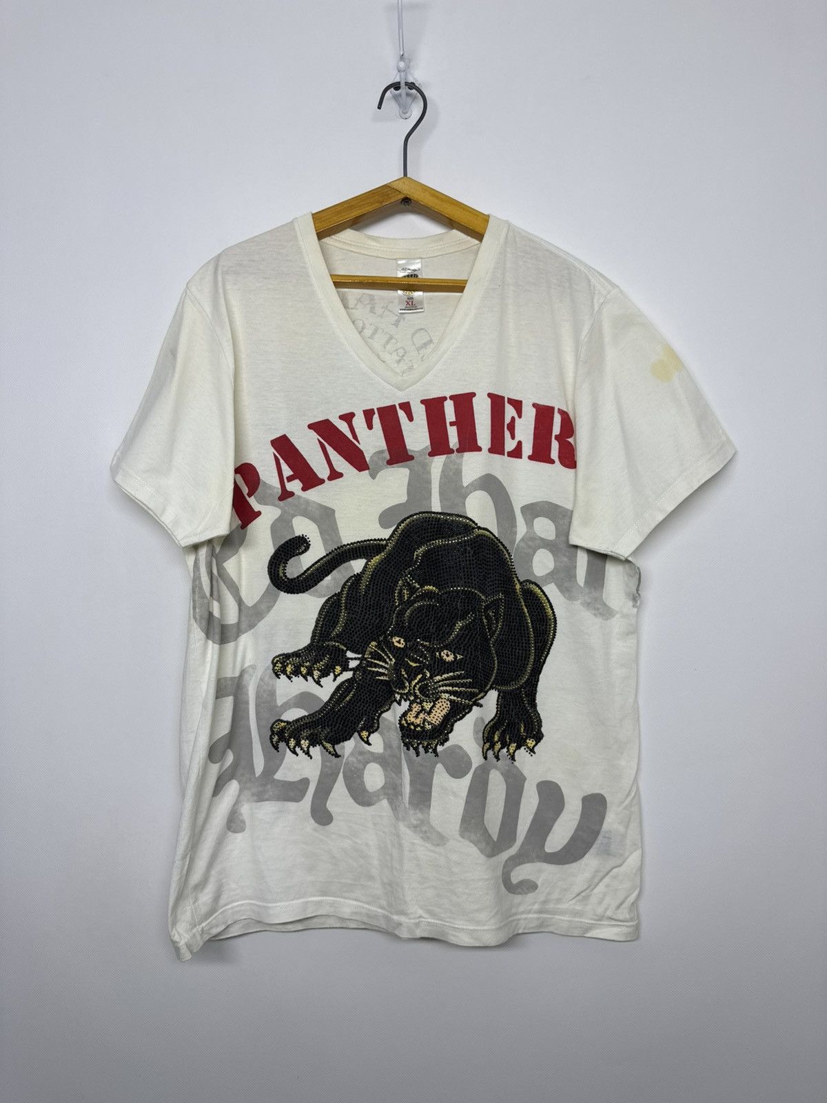 Ed Hardy Vintage Y2k Ed Hardy Panter 🔥 Big Logo T-Shirt 00’s Size XL / US 12-14 / IT 48-50 - 2 Thumbnail