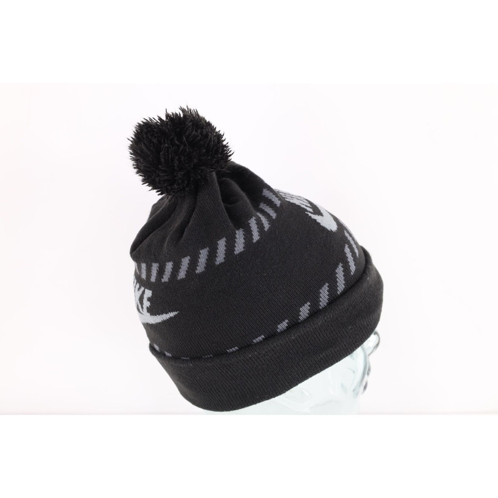 Nike Vintage Y2K Nike Travis Scott Mini Swoosh Pom Beanie Hat Size ONE SIZE - 6 Thumbnail