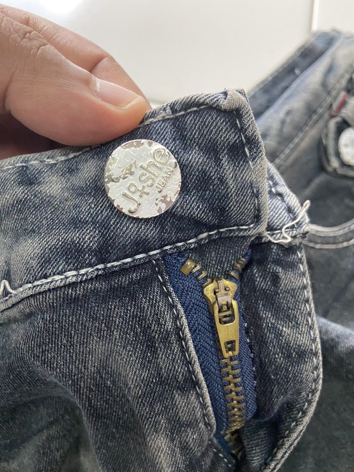 If Six Was Nine HEDF JEANS FLARE STYLE JEANS Size 30" / US 8 / IT 44 - 7 Thumbnail