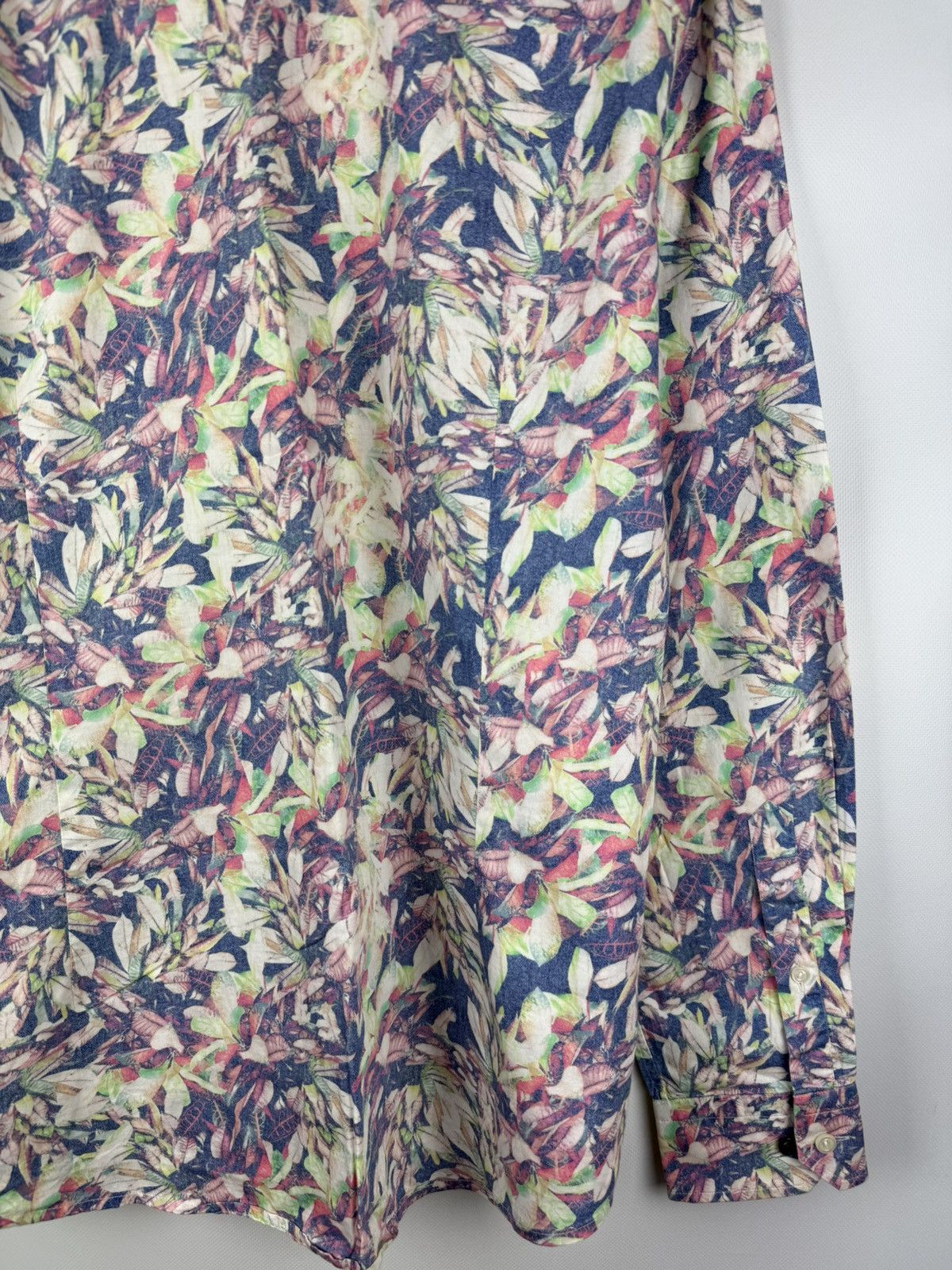 Eton Eton Contemporary Long Sleeve Floral Pattern Button Up Shirt Size US XL / EU 56 / 4 - 19 Thumbnail