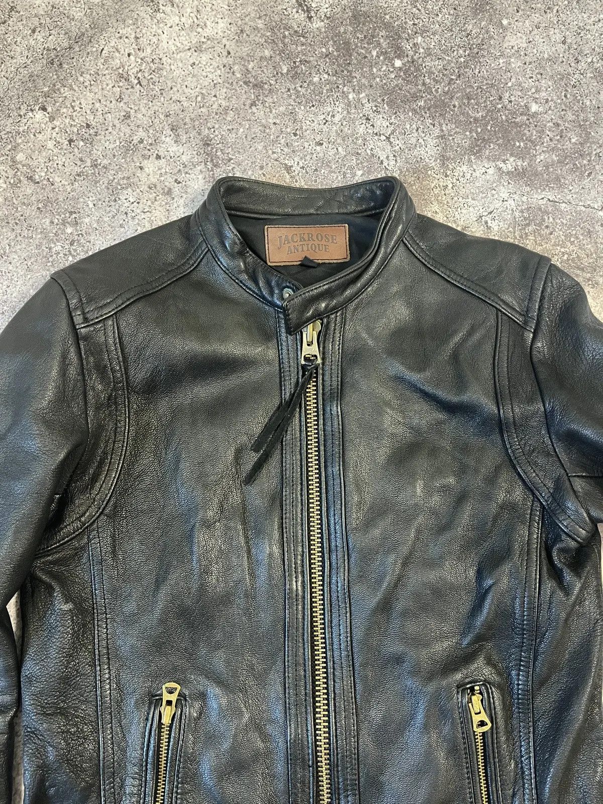JACKROSE Jack Rose Rare Vintage Leather Jacket Size US S / EU 44-46 / 1 - 2 Thumbnail