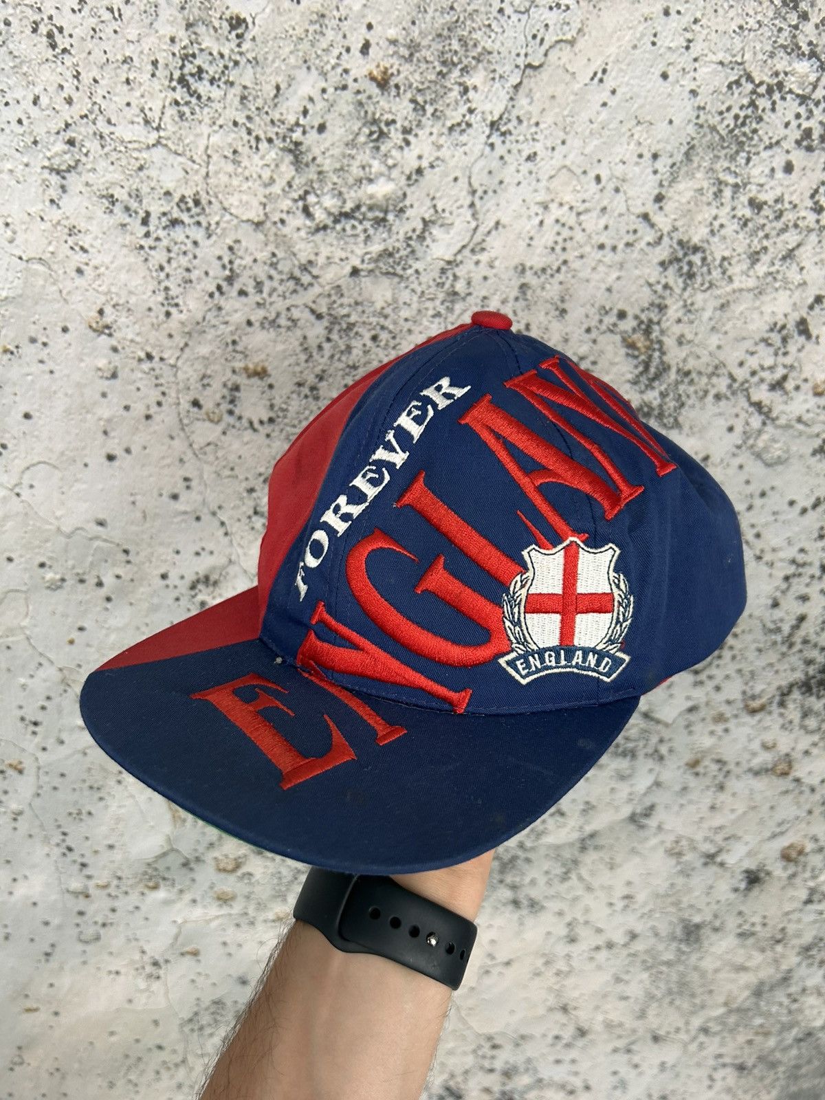 Vintage Vintage England Euro 1996 Nutmeg Hat Cap Football Soccer Size ONE SIZE - 1 Thumbnail