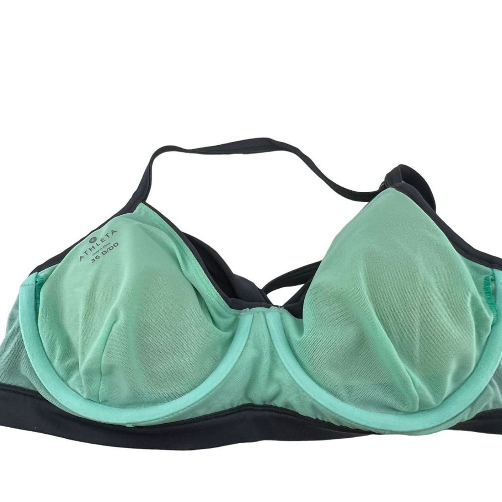 Athleta Athleta Twist Front Bikini Grey Womens 36D/DD Size ONE SIZE - 4 Thumbnail