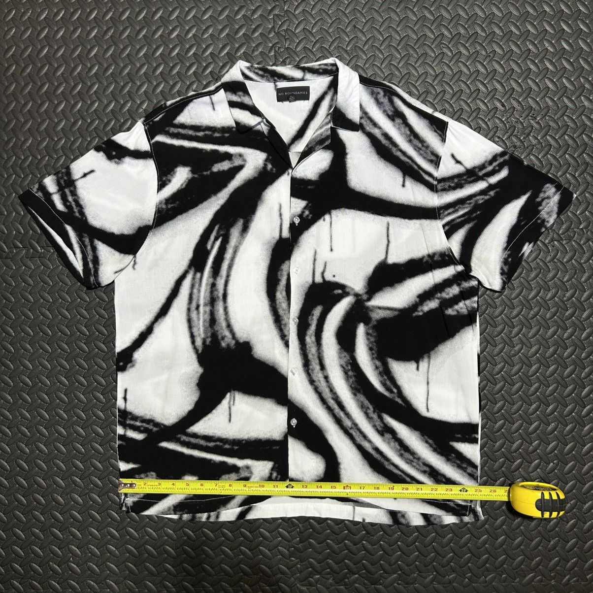 Other No Boundaries Shirt Abstract Brushstroke Black White Mens XL Size US XL / EU 56 / 4 - 5 Thumbnail