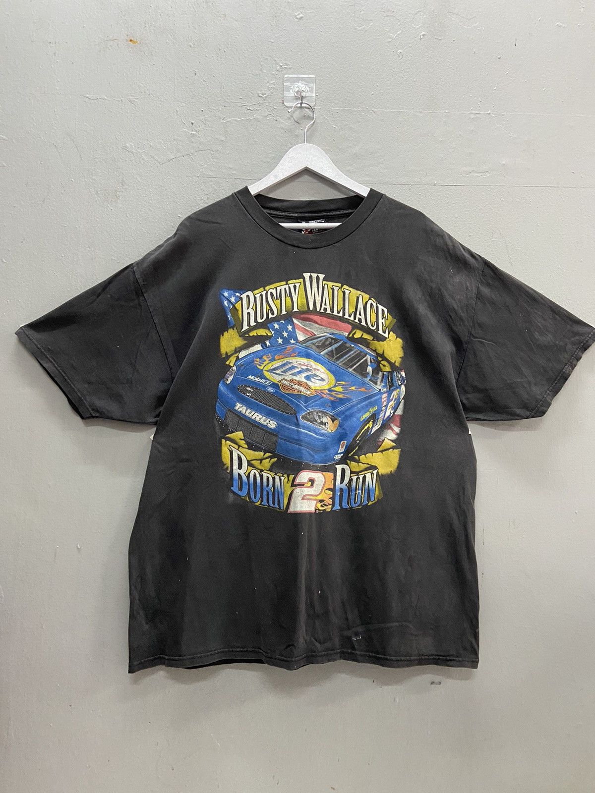 Chase Authentics VINTAGE RUSTY WALLACE HARLEY DAVIDSON 00’s NASCAR TEE SHIRT Size US XL / EU 56 / 4 - 1 Thumbnail