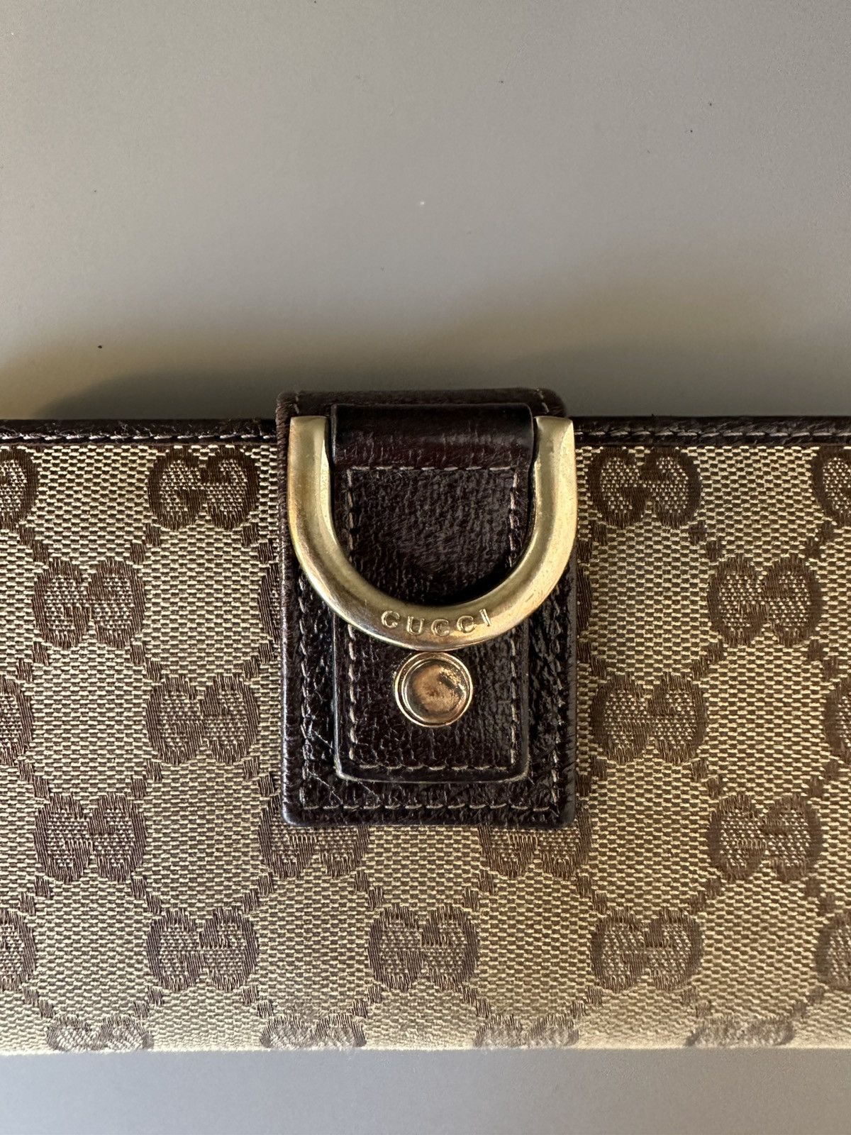 Gucci Gucci GG Canvas & Leather Wallet – Brown Monogram Size ONE SIZE - 2 Thumbnail