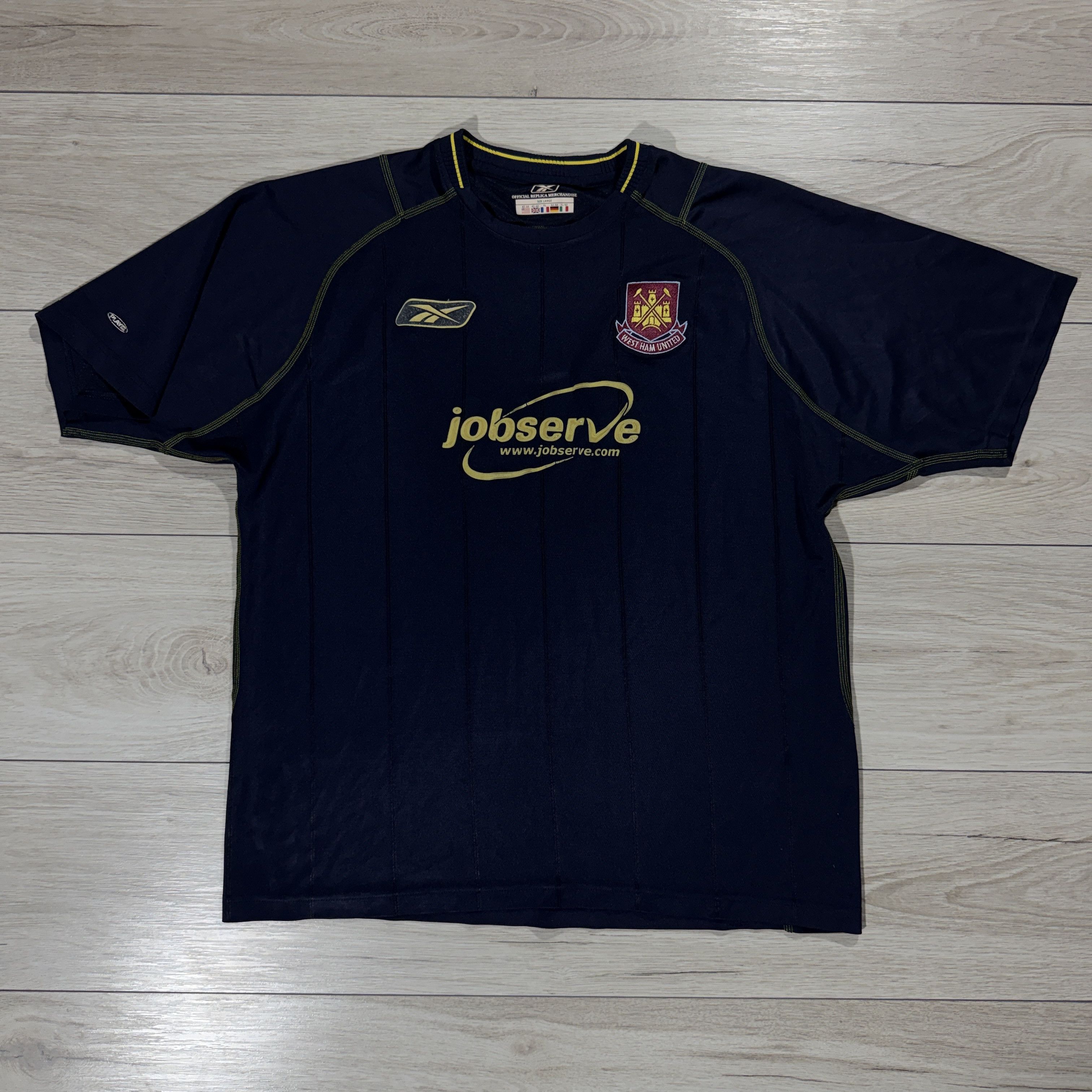 Reebok Vintage Reebok West Ham United FC 2003 Away Jersey Size L Size US L / EU 52-54 / 3 - 2 Thumbnail