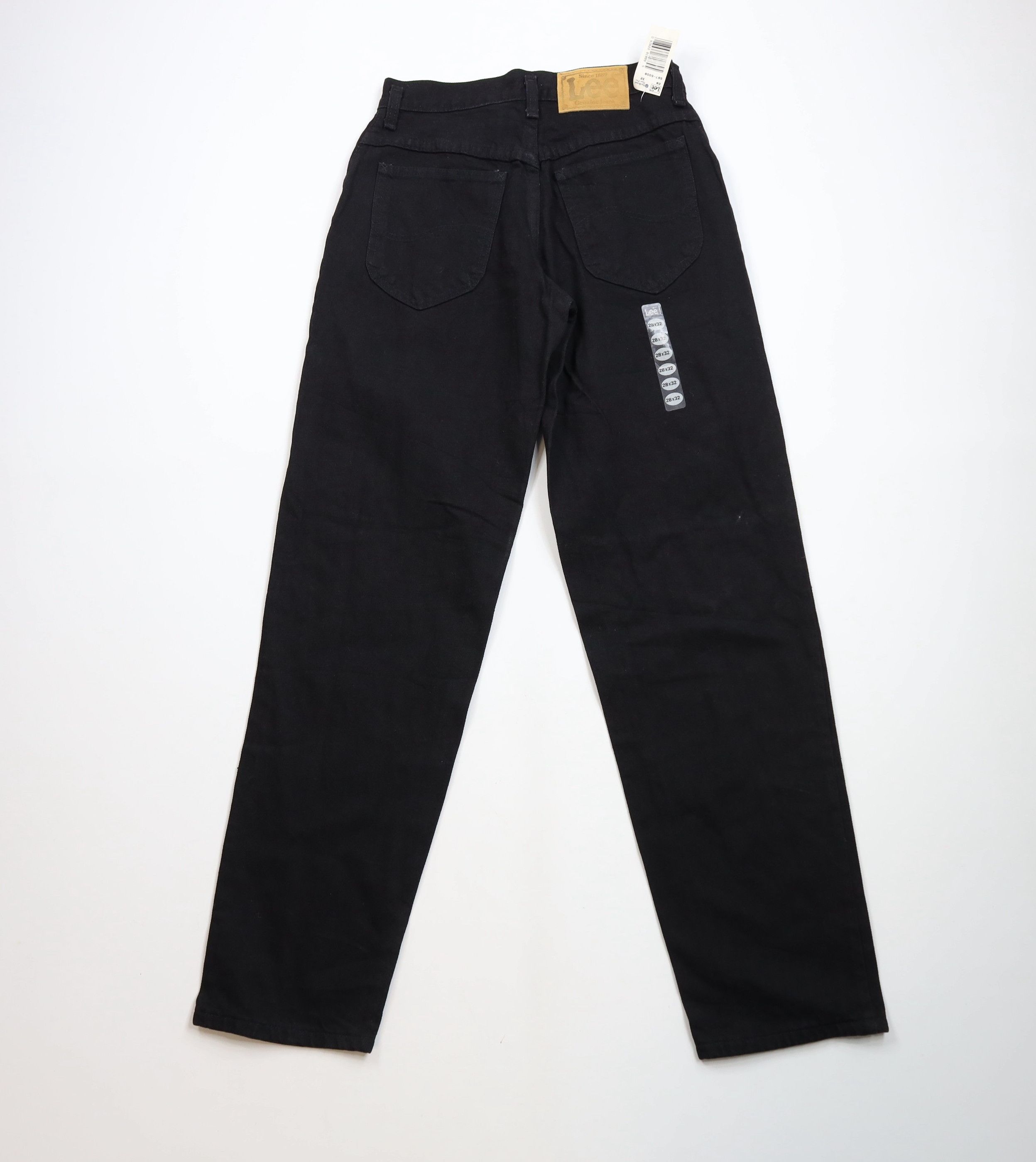 Lee × Vintage Deadstock Vintage 90s Lee Tapered Leg Denim Jeans Black USA Size US 28 / EU 44 - 10 Thumbnail