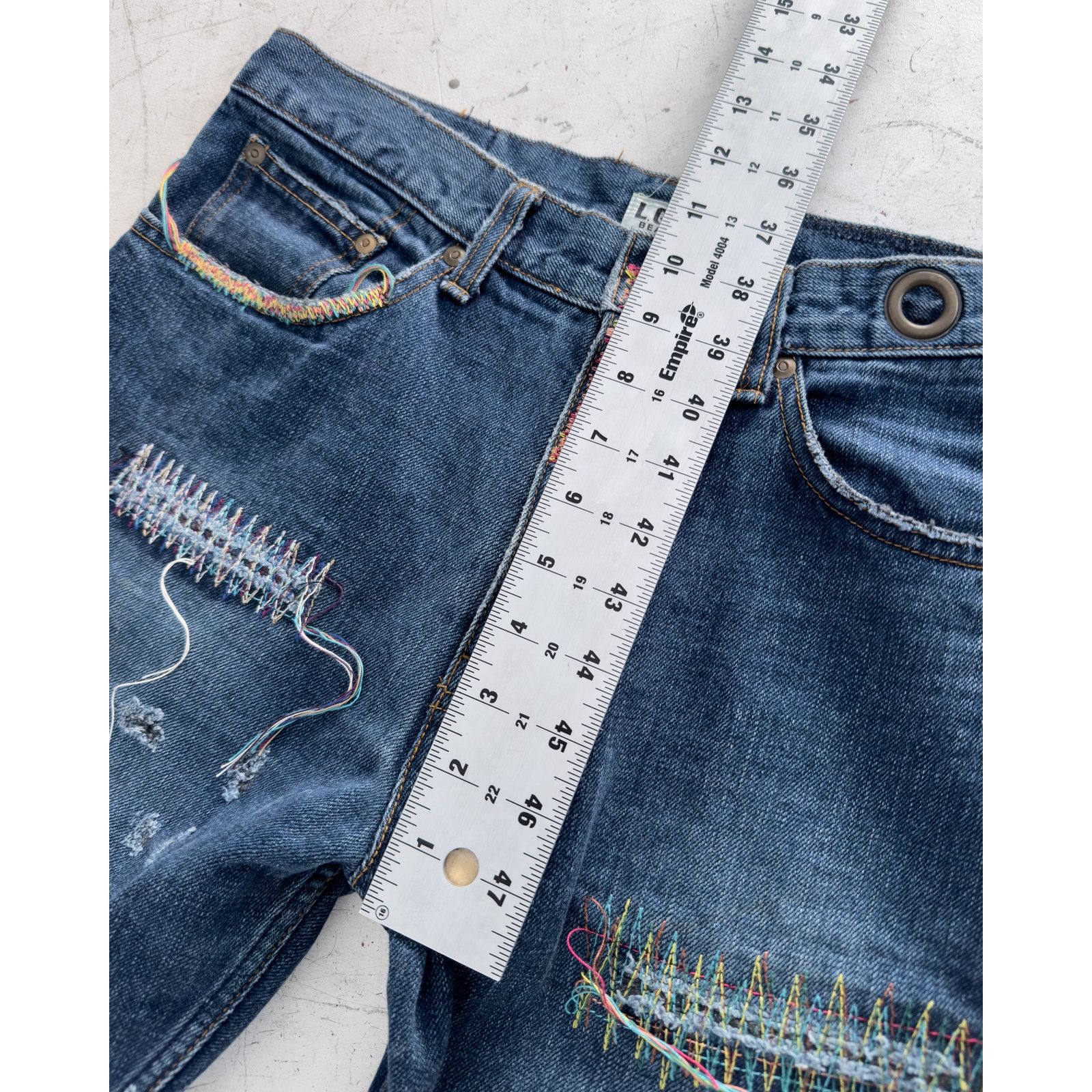 Beams Plus × Le Grande Bleu (L.G.B.) L.G.B. x Beams Rainbow Repair Denim Size US 30 / EU 46 - 10 Thumbnail