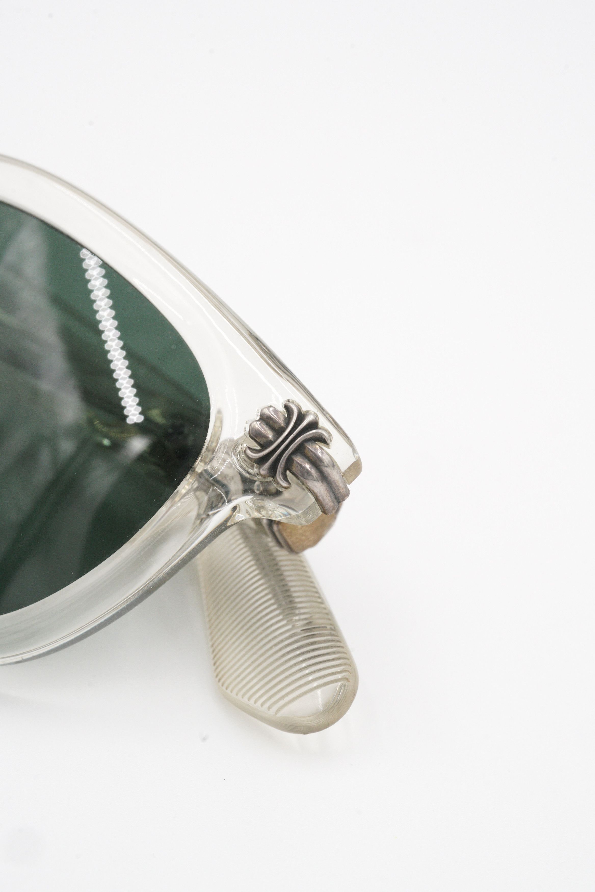 Chrome Hearts Chrome Hearts Smoke Show Sunglasses Crystal Dark Green Size ONE SIZE - 5 Thumbnail