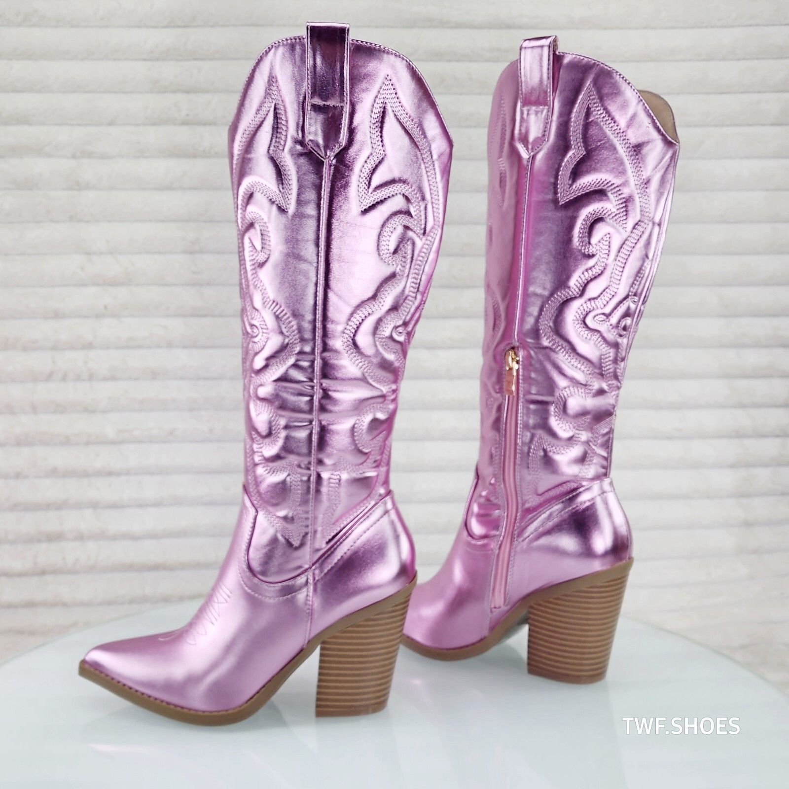Other Electric Cowboy Metallic Matte Western Knee High Cowgirl Boo Size US 7 / IT 37 - 1 Thumbnail