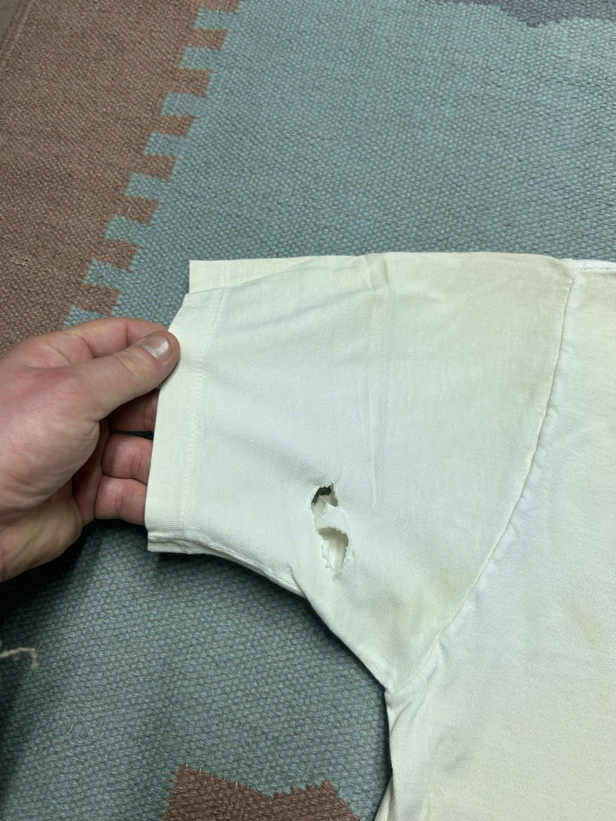 Vintage Vintage 80s pocket t shirt blank white towncraft cotton M Size US M / EU 48-50 / 2 - 4 Thumbnail