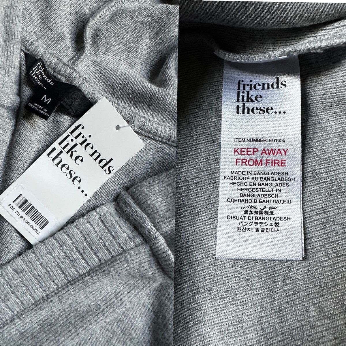 Other Friends Like These Grey Ribbed Loungewear Set NWT Size M/S Size M / US 6-8 / IT 42-44 - 4 Thumbnail