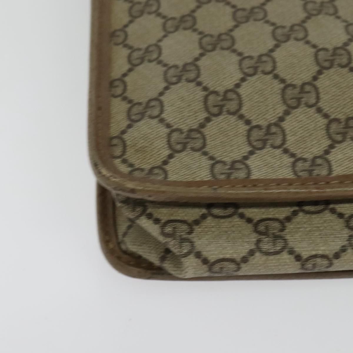 Gucci GUCCI GG Supreme Hand Bag Pvc Vintage Beige Gold Size ONE SIZE - 10 Thumbnail