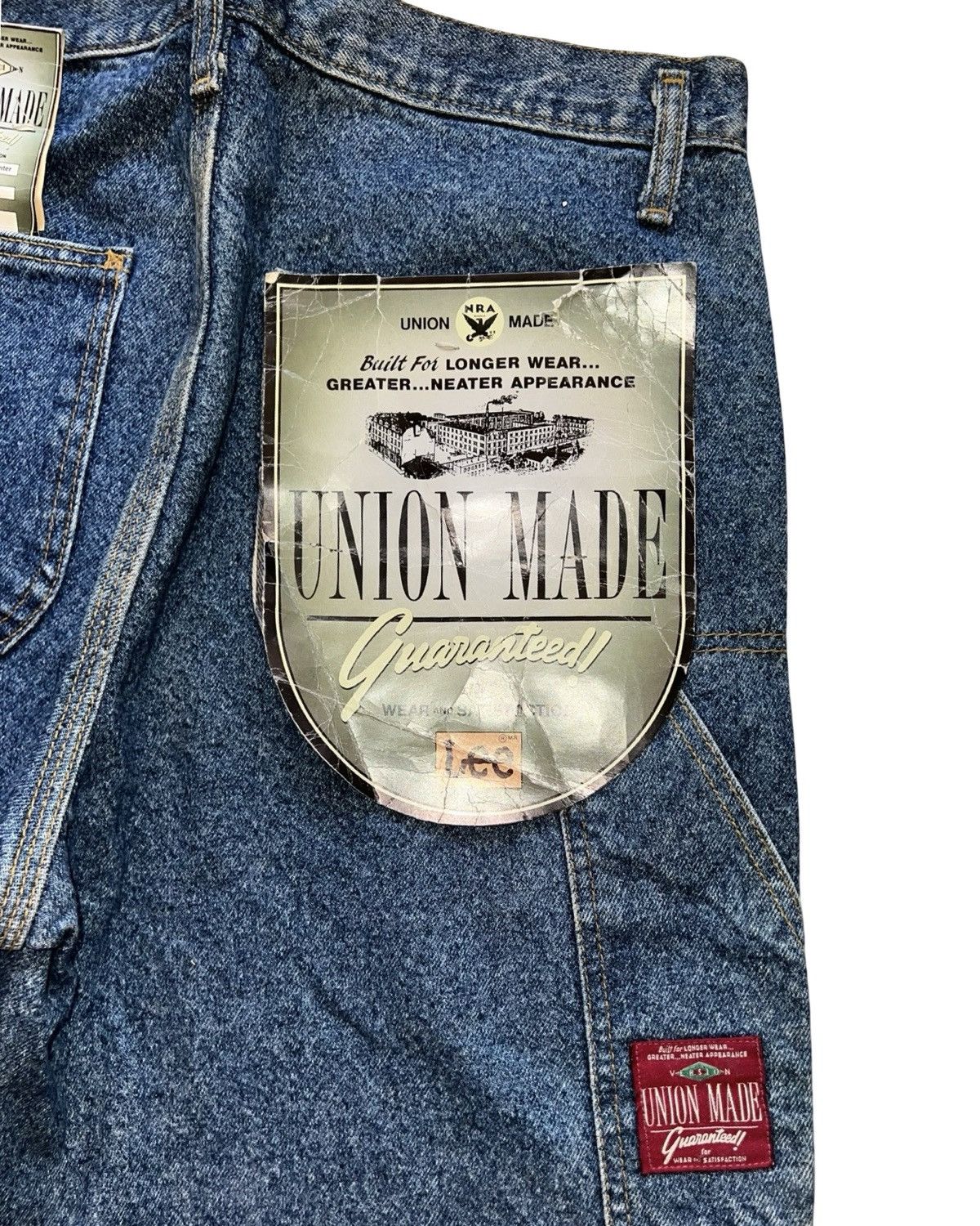 Lee Lee Union Made Carpenter Jeans W36 L34 Deadstock Vintage Size US 36 / EU 52 - 7 Thumbnail