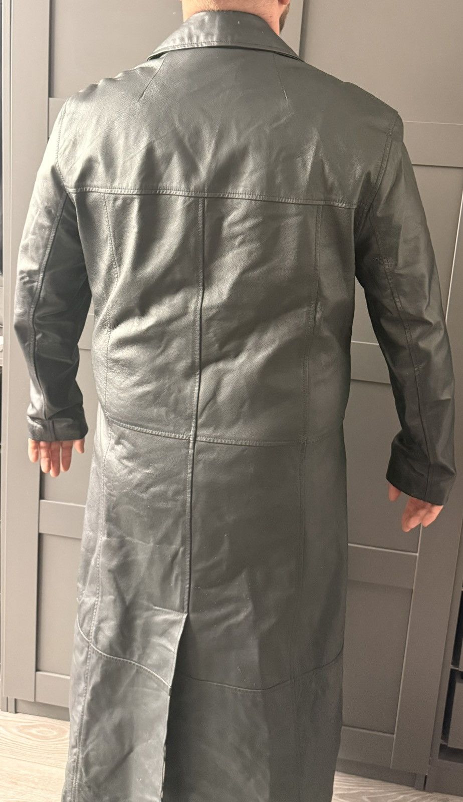 Warner Bros 2003 The Matrix Official Leather Trench Coat Warner Bros XL Size US XL / EU 56 / 4 - 9 Thumbnail