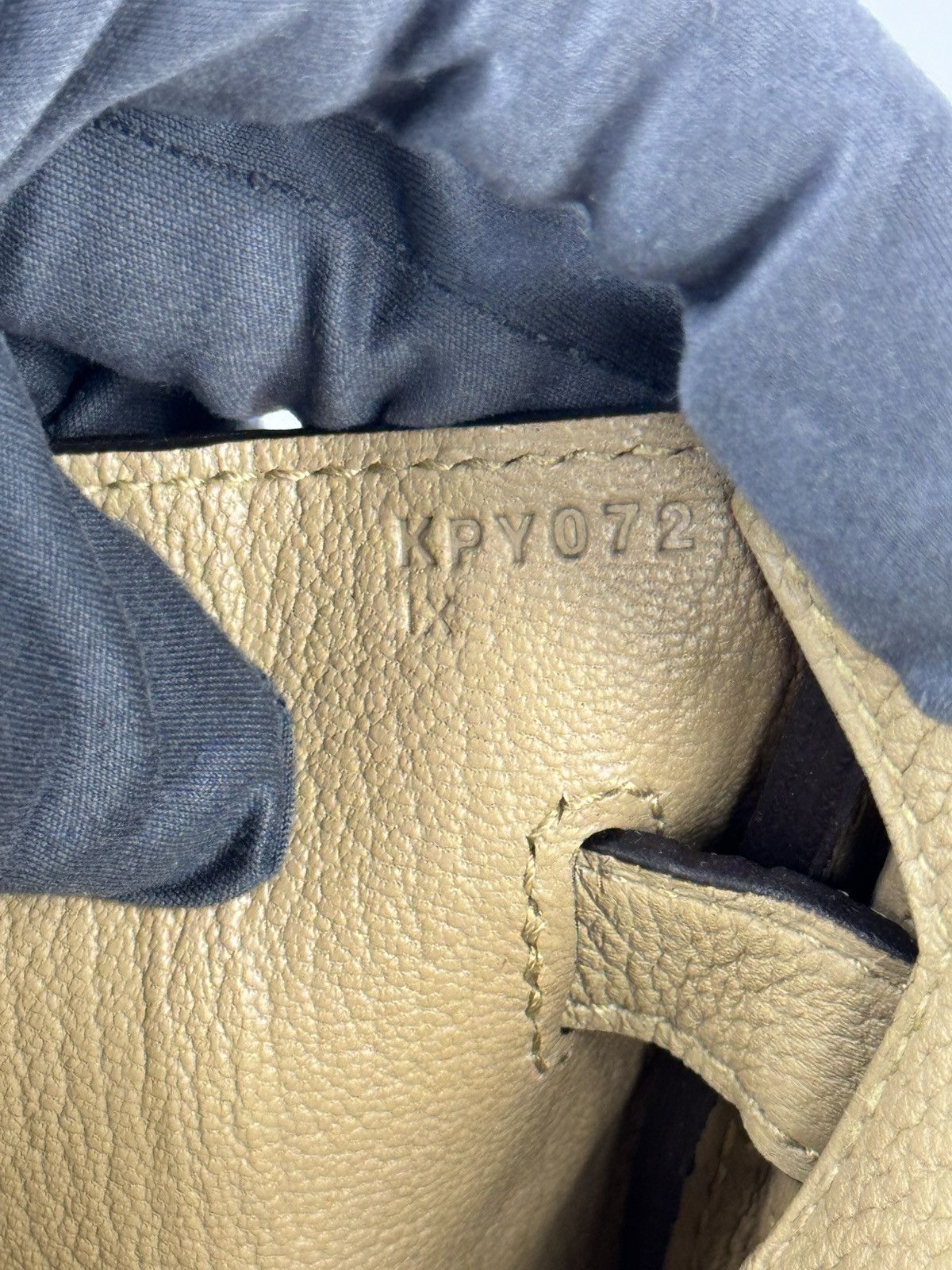 BIRKIN 30 K STAMP POUSSIERE TOGO BAG