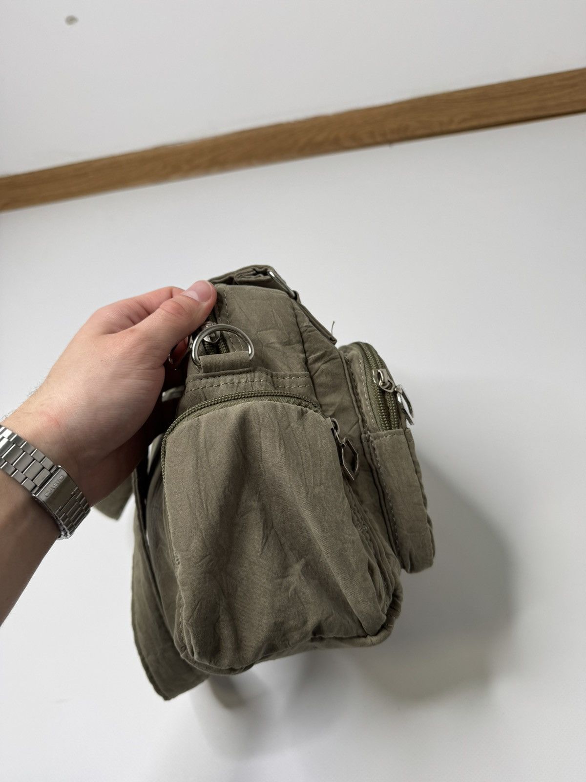 Vintage Vintage green avant garde shoulder bag y2k if6was9 lgb sk8 Size ONE SIZE - 5 Thumbnail