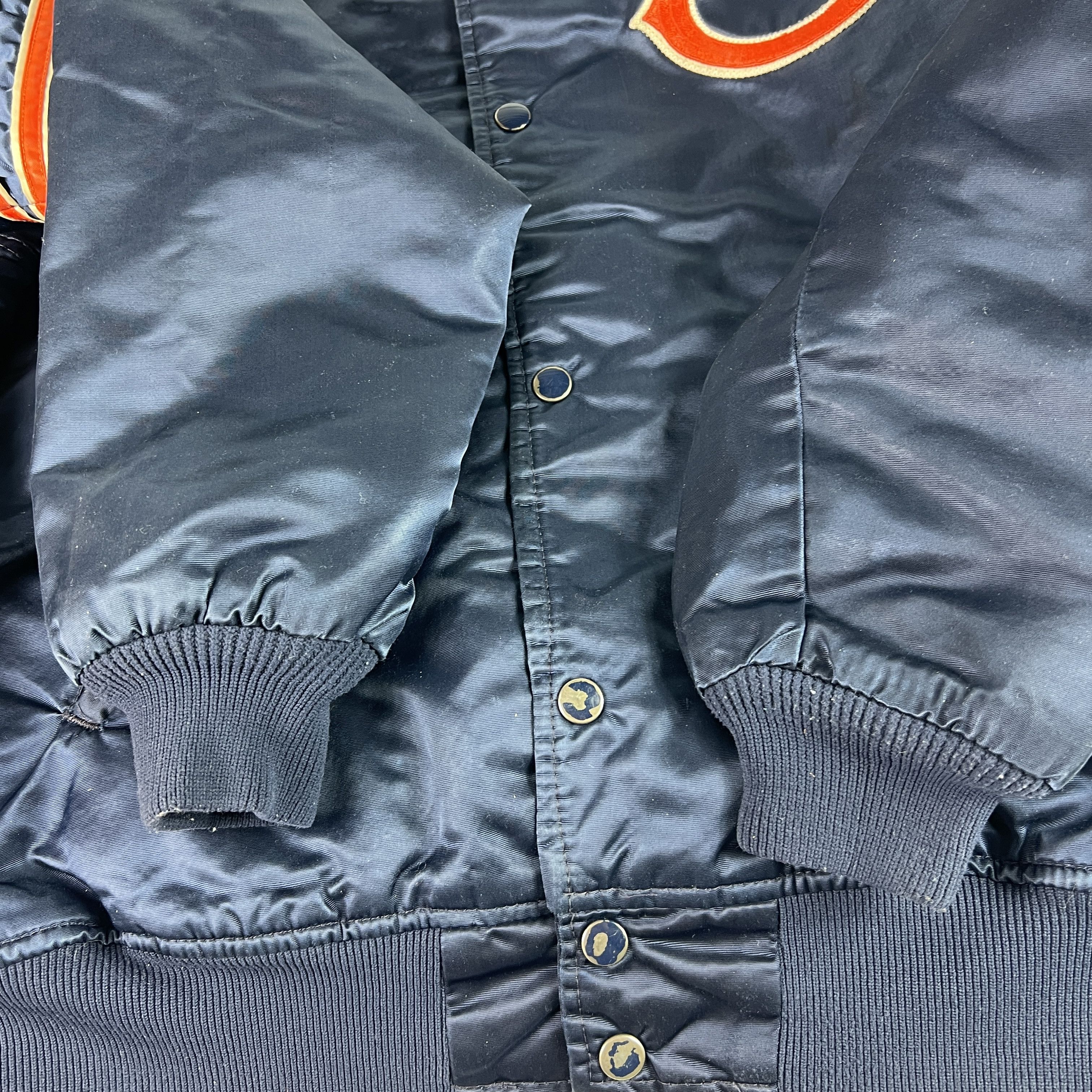 Starter VTG Starter Chicago Bears Satin Jacket Snap Button Bomber Size US L / EU 52-54 / 3 - 6 Thumbnail