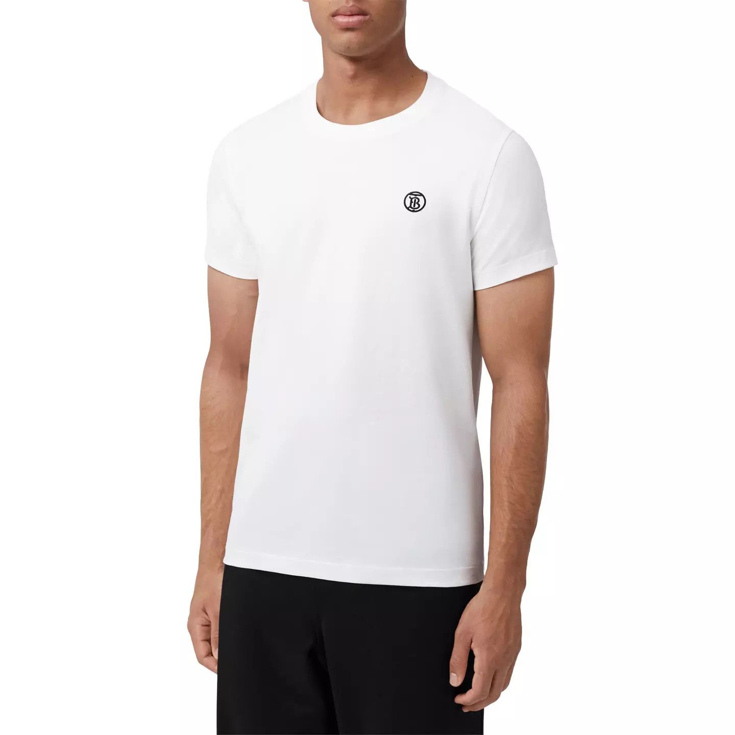 Burberry o1g2r1mq0426 Monogram Motif Cotton T-Shirt in White Size US XL / EU 56 / 4 - 2 Thumbnail