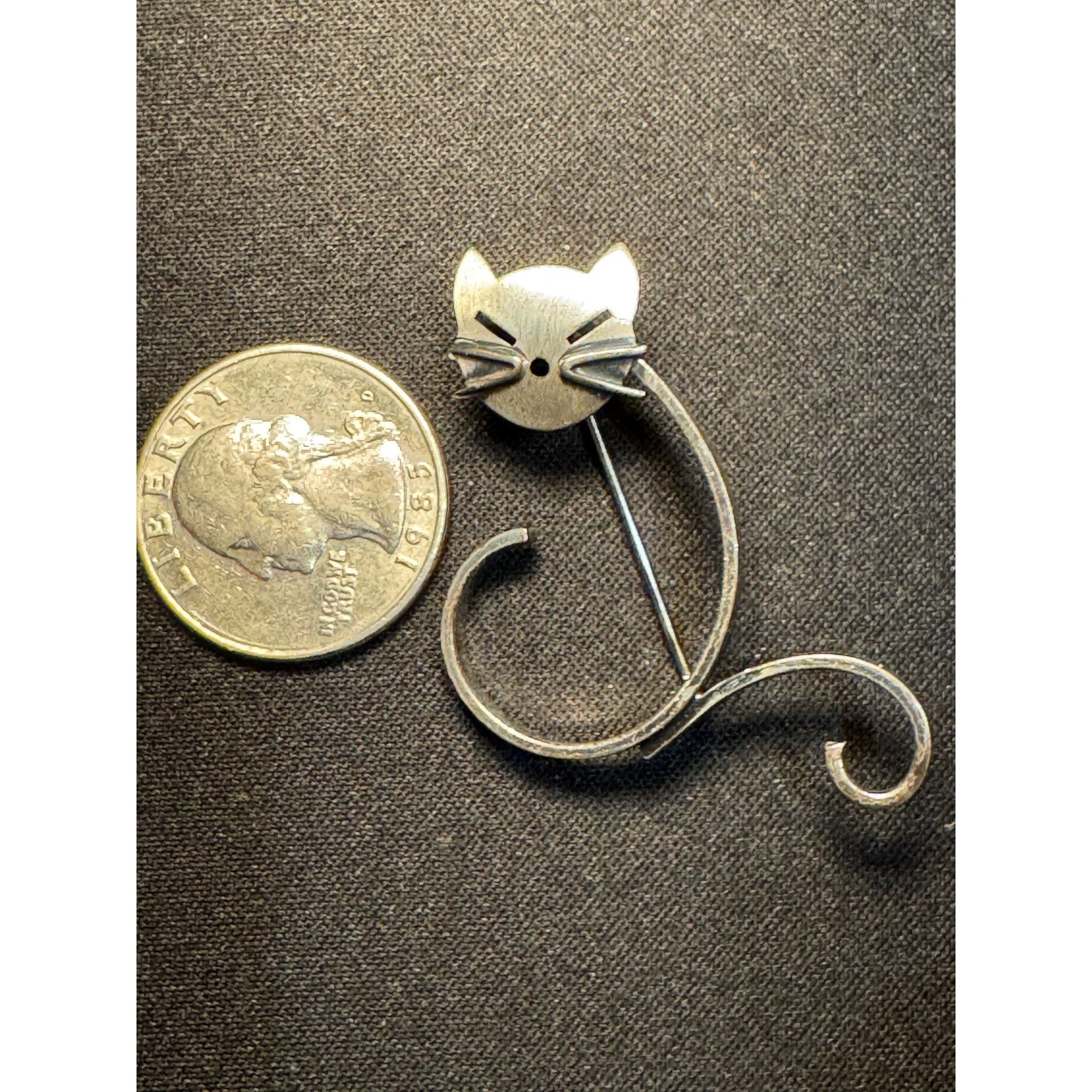 Other Beau Sterling Abstract Cat Brooch Size ONE SIZE - 3 Thumbnail