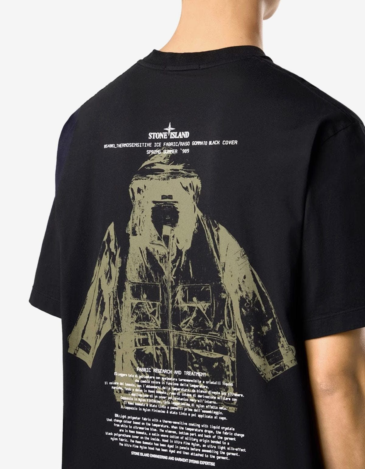 Stone Island Stone Island Black Archivio Print T-Shirt Size US L / EU 52-54 / 3 - 3 Thumbnail