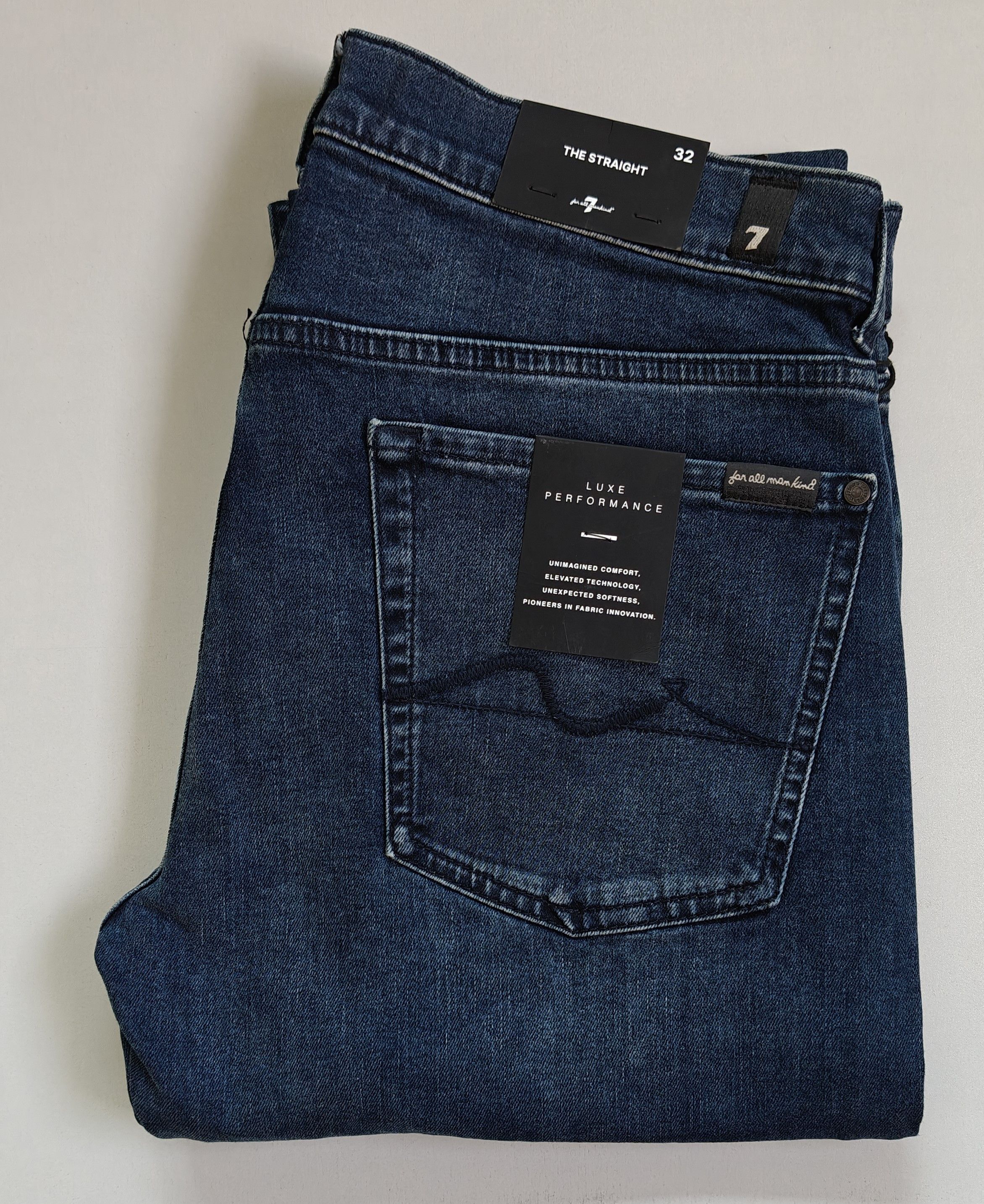 7 For All Mankind 7 For All ManKind THE STRAIGHT Jeans T/ 6008 Size US 32 / EU 48 - 1 Thumbnail