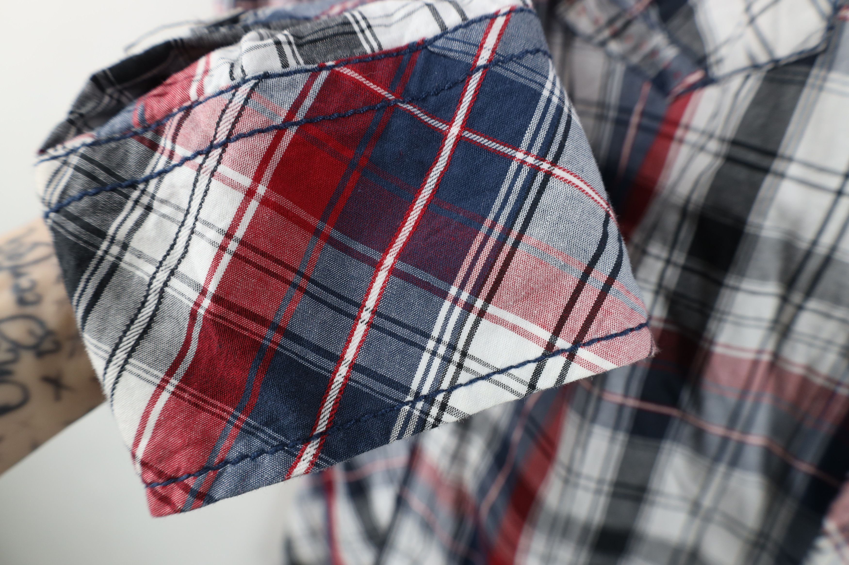 Vintage Buckle BKE Thick Stitch Collared Button Shirt Plaid Cotton Size US XL / EU 56 / 4 - 7 Thumbnail