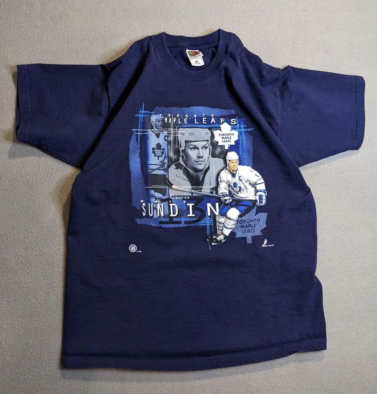 NHL Vtg Toronto Maple Leafs Mats Sundin T-Shirt Large Y2K Blue Size US L / EU 52-54 / 3 - 1 Thumbnail