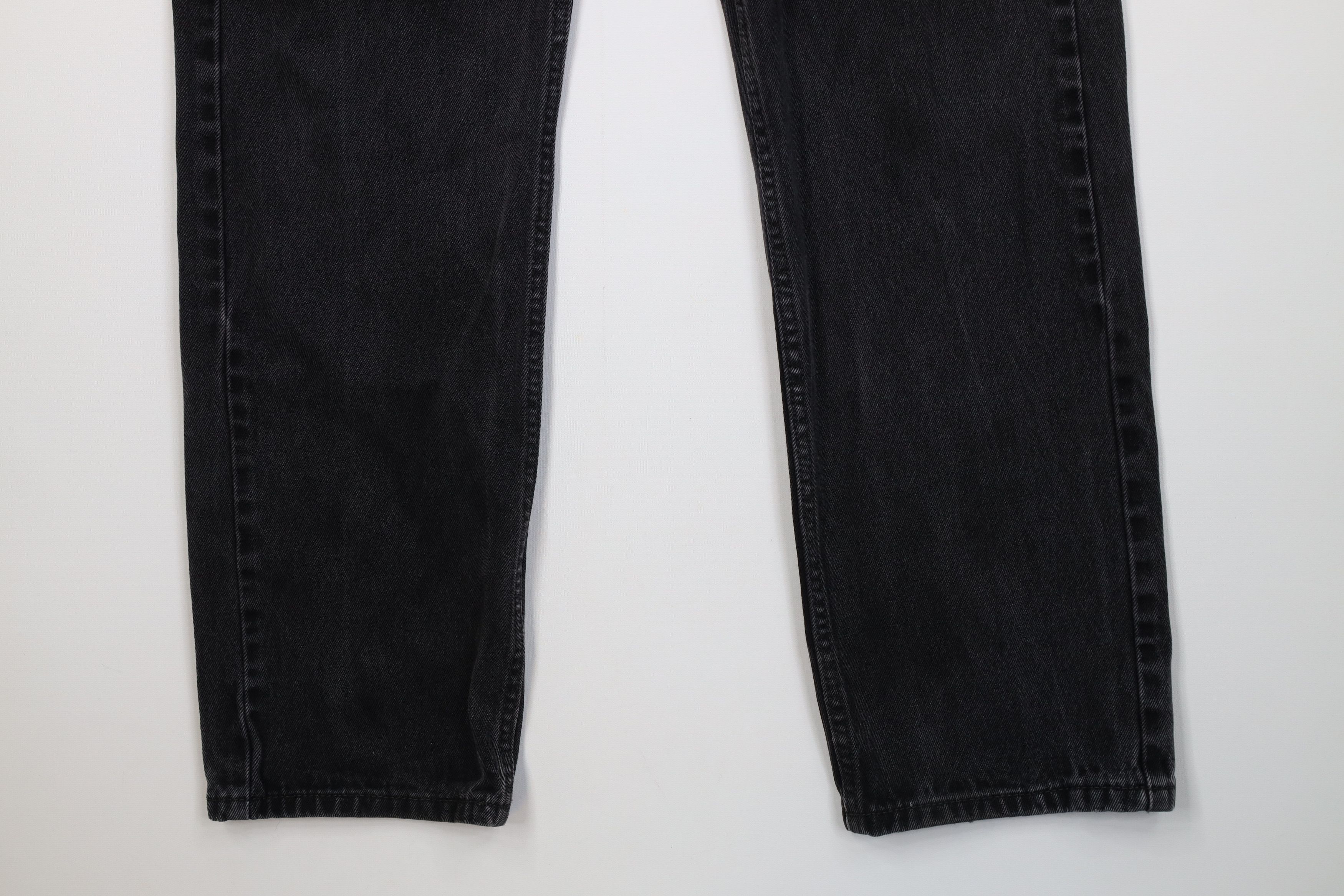 Levi's Vintage Y2K Levis 505 Regular Straight Leg Jeans Black Size US 36 / EU 52 - 4 Thumbnail