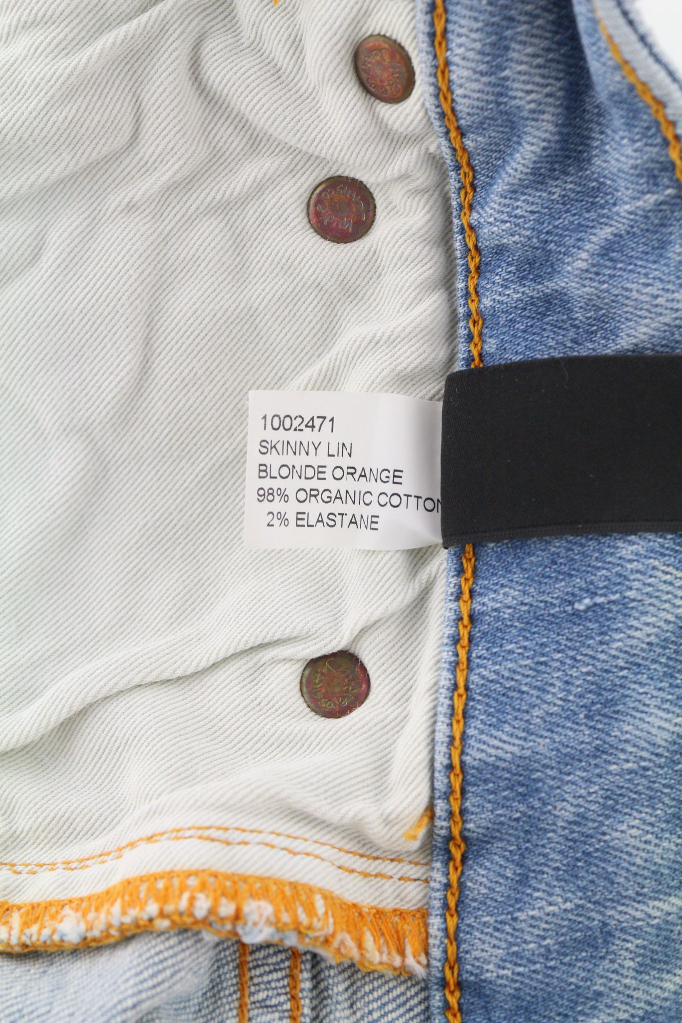 Nudie Jeans SKINNY LIN BLONDE ORANGE W28/L34 Organic Cotton Jeans 80448 Size US 28 / EU 44 - 7 Thumbnail