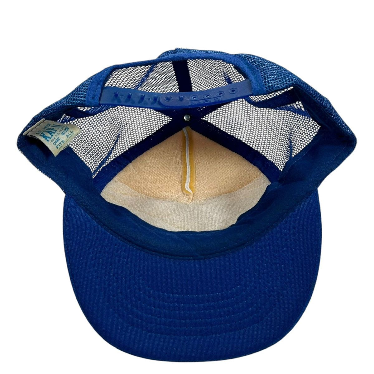 Vintage Vintage Vic Deines & Sons Blue Mesh Back Foam Snapback Hat Size ONE SIZE - 4 Thumbnail