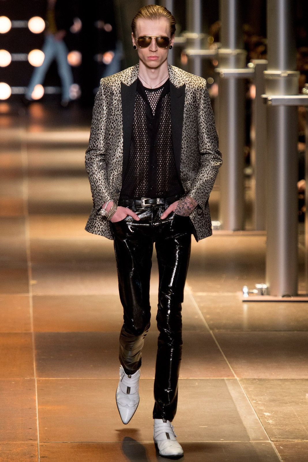 Saint Laurent Paris Grail Saint Laurent FW14 babycat tuxedo jacket le smoking 52 Size 40R - 24 Thumbnail