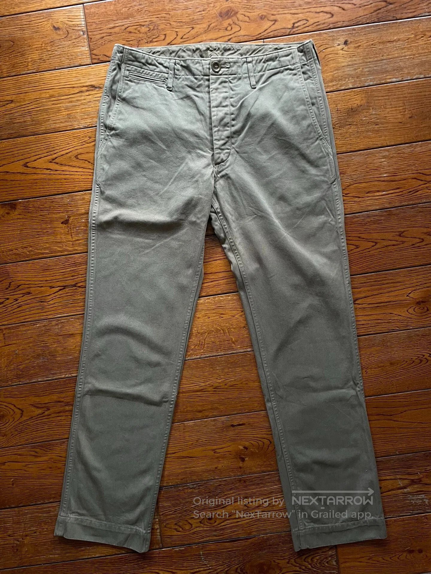 visvim giza cotton chino pants.