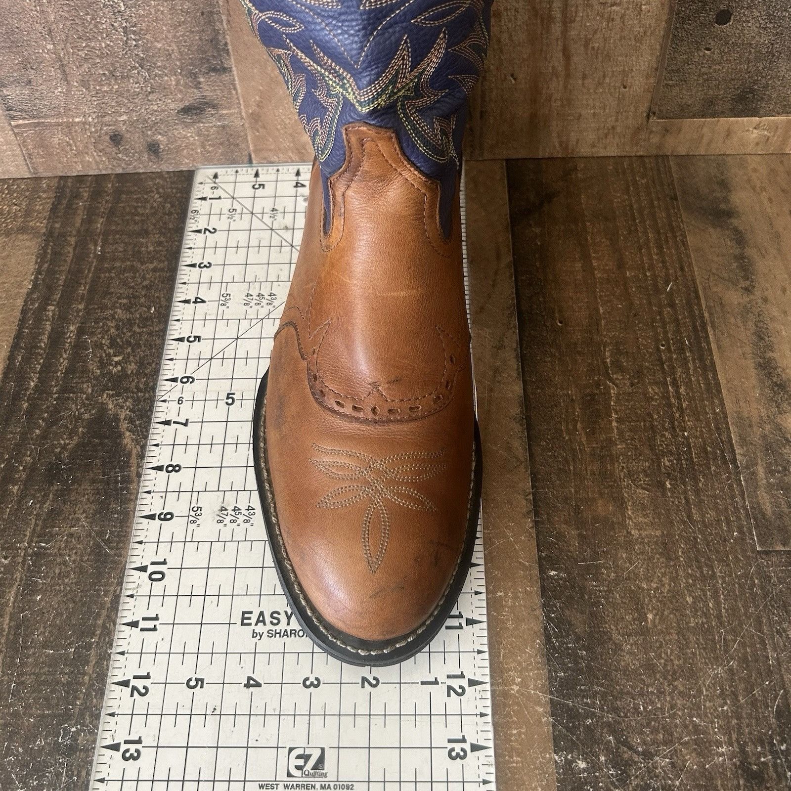 Tony Lama Tony Lama XT5001 Round Toe TLX Cowboy Boots Mens 9.5 EE Size US 9.5 / EU 42-43 - 6 Thumbnail