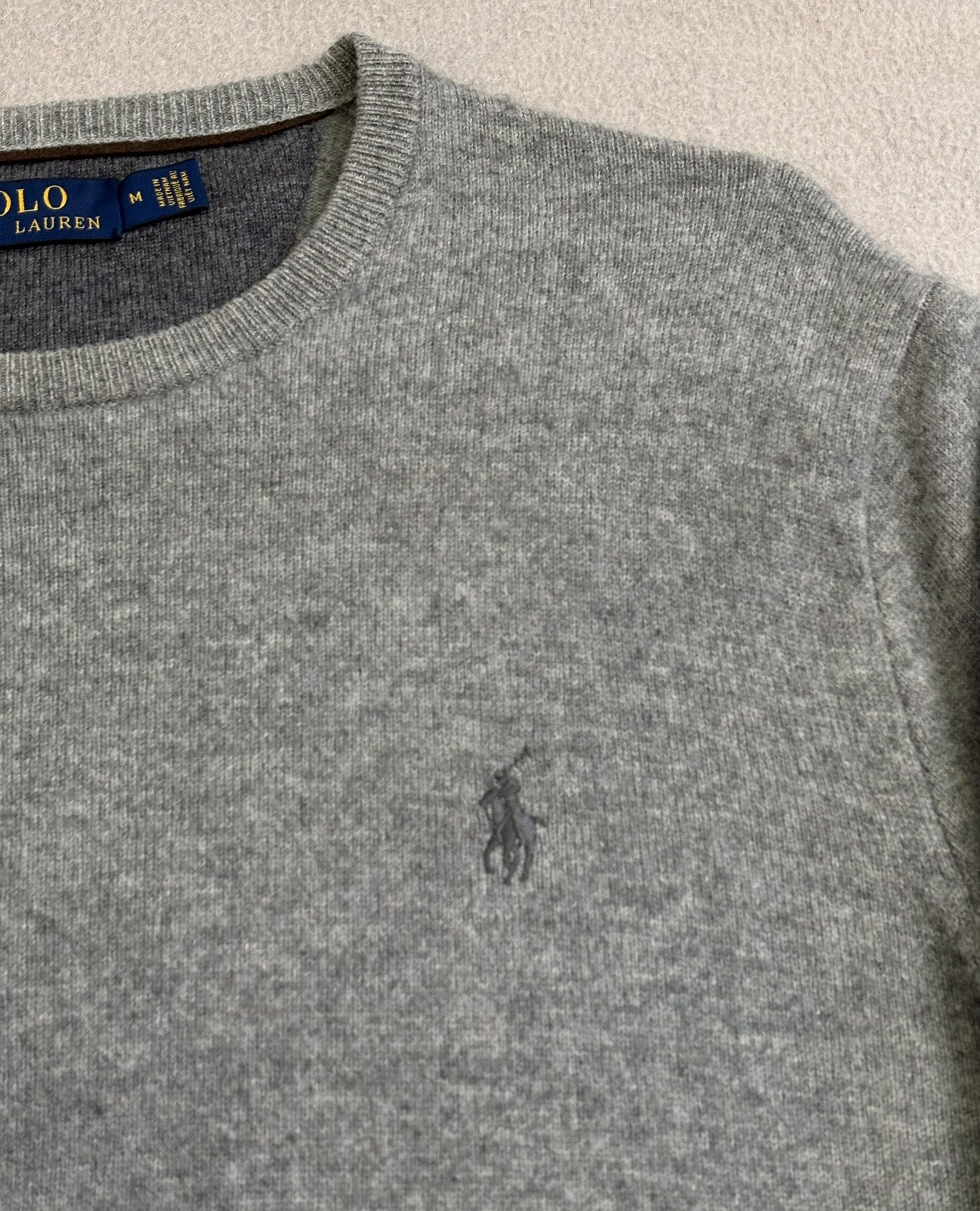 Polo Ralph Lauren Polo Ralph Lauren 100% Wool Gray Sweater Medium Size US M / EU 48-50 / 2 - 6 Thumbnail