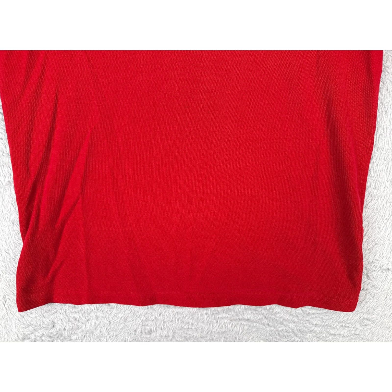 Tommy Hilfiger Tommy Hilfiger Shirt Adult Large Red Crew Neck Short Sleeve Cotton 100% Slim Logo Embroidered Mens Classic American 90s? Size US L / EU 52-54 / 3 - 5 Thumbnail