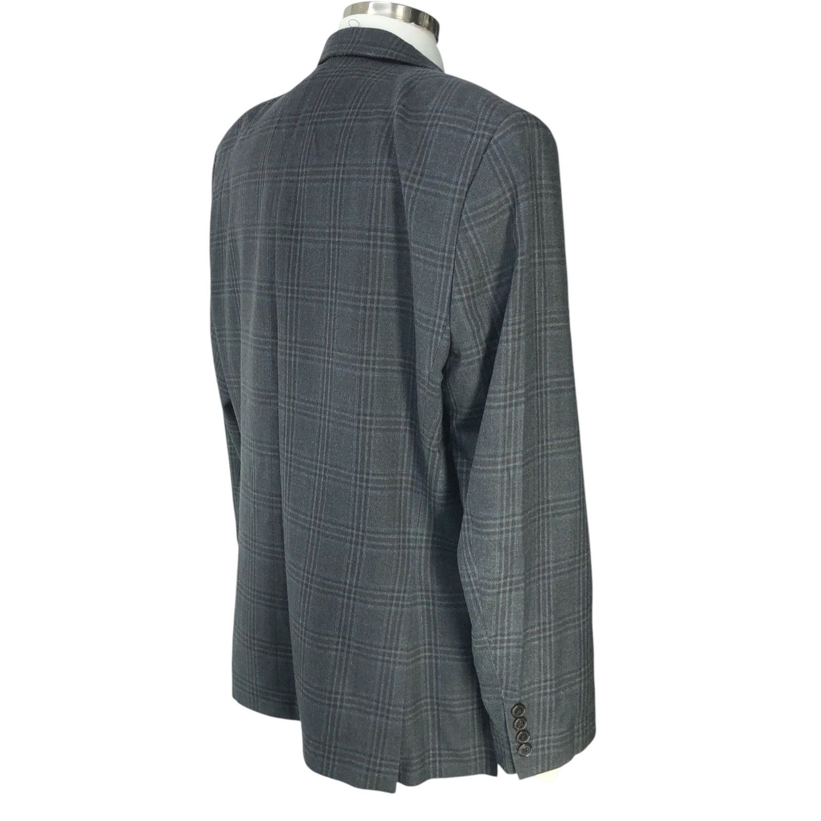 Lauren Ralph Lauren Ralph Lauren LRL 46R Sport Coat Jacket Silk Wool Windowpane Size 46R - 10 Thumbnail