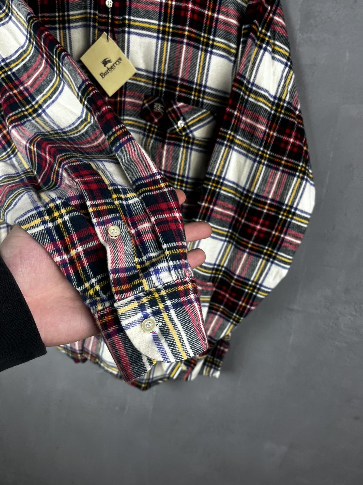 Burberry Burberrys mens button shirt size L vintage Size US L / EU 52-54 / 3 - 6 Thumbnail