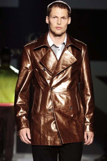 Ozwald Boateng GRAIL! Runway gold leather jacket SS07.Like Tom Ford Size US L / EU 52-54 / 3 - 2 Thumbnail