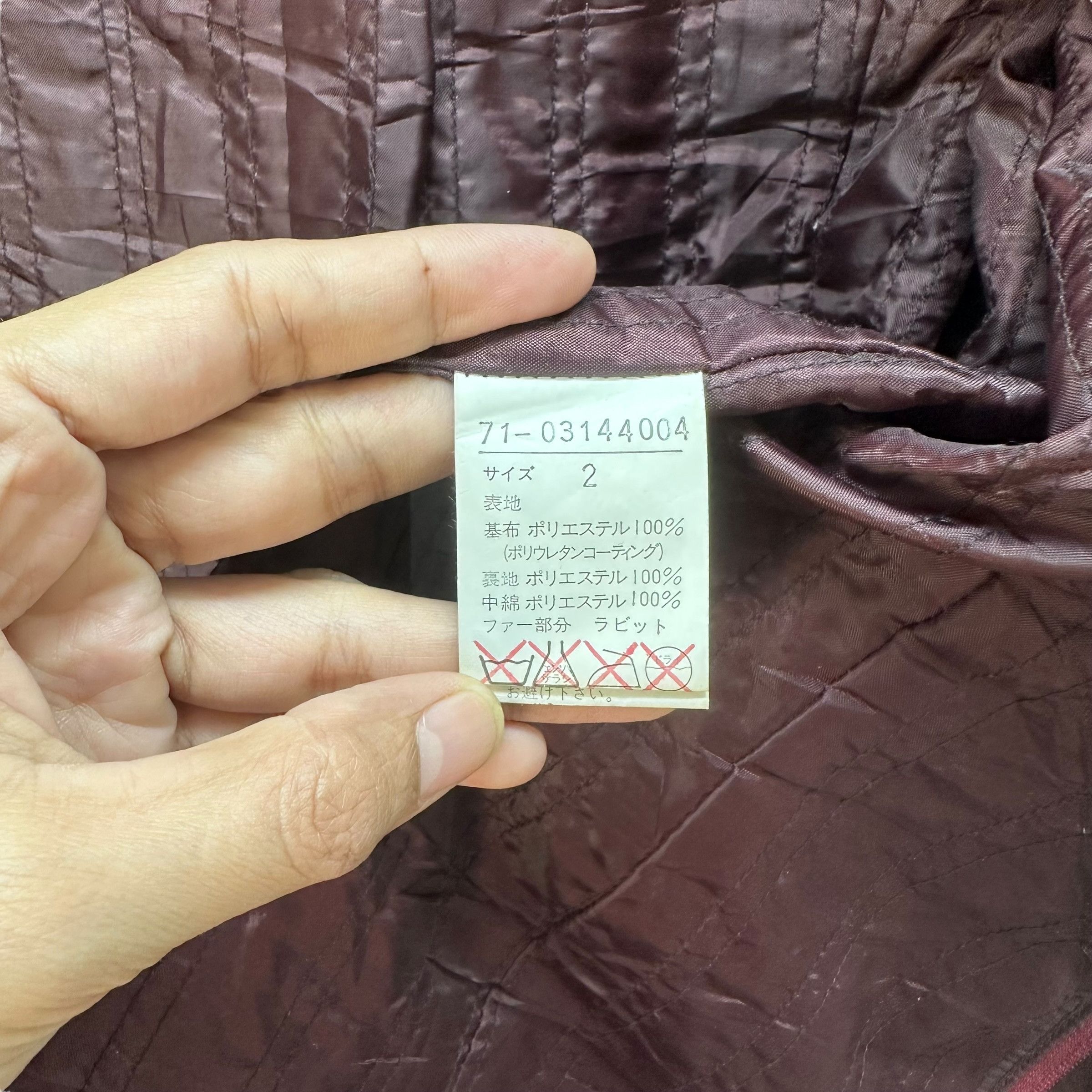 Japanese Brand INED FUR JACKET #8928-040 Size S / US 4 / IT 40 - 8 Thumbnail