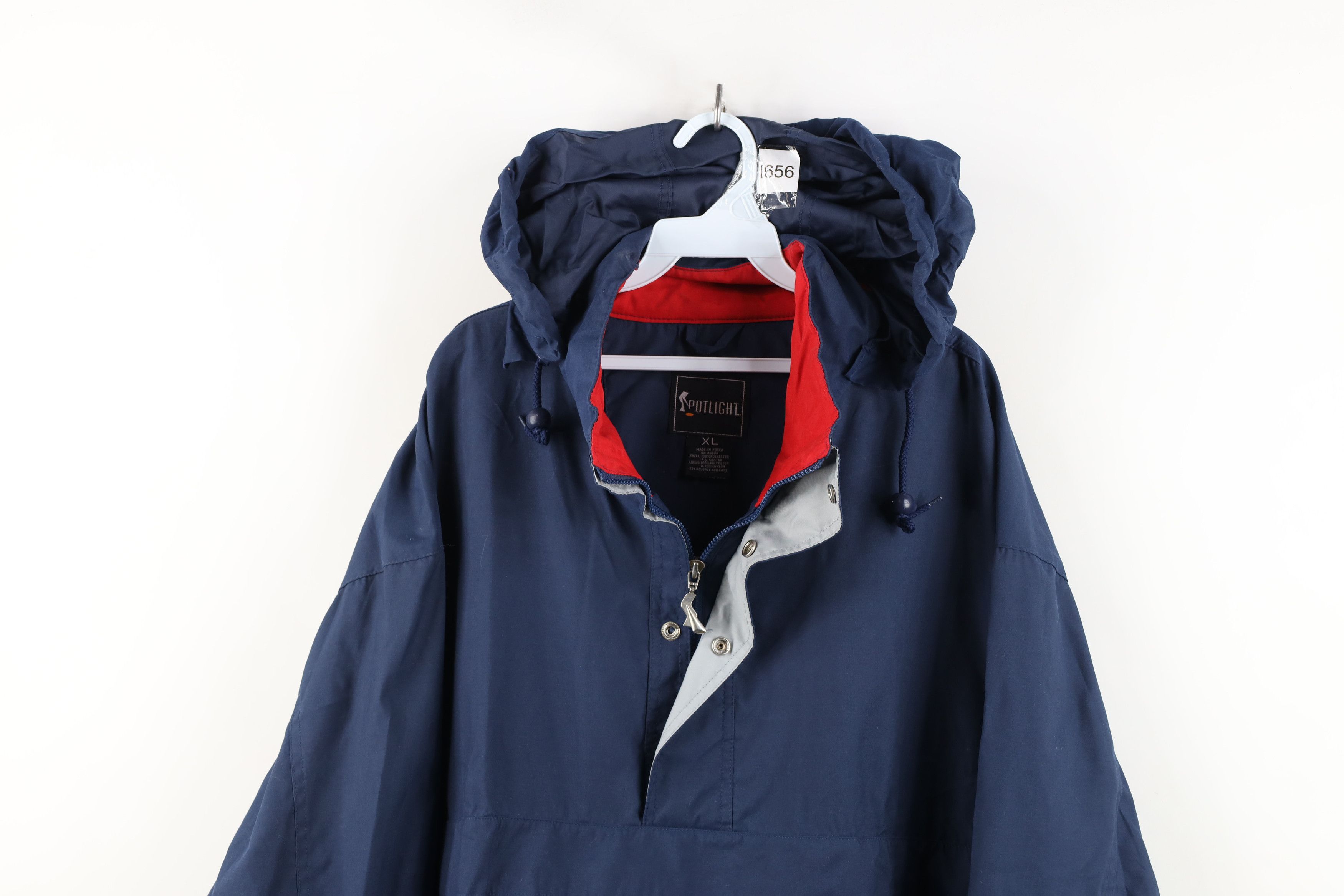 Vintage Deadstock Vintage 90s Streetwear Microfiber Anorak Jacket Size US XL / EU 56 / 4 - 2 Thumbnail