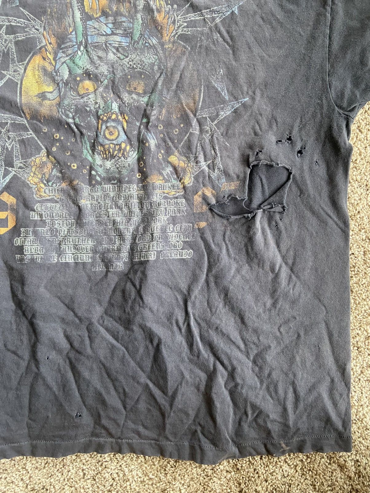 Band Tees × Metallica × Vintage 1997 Metallica Tour Tee Size US XXL / EU 58 / 5 - 5 Thumbnail