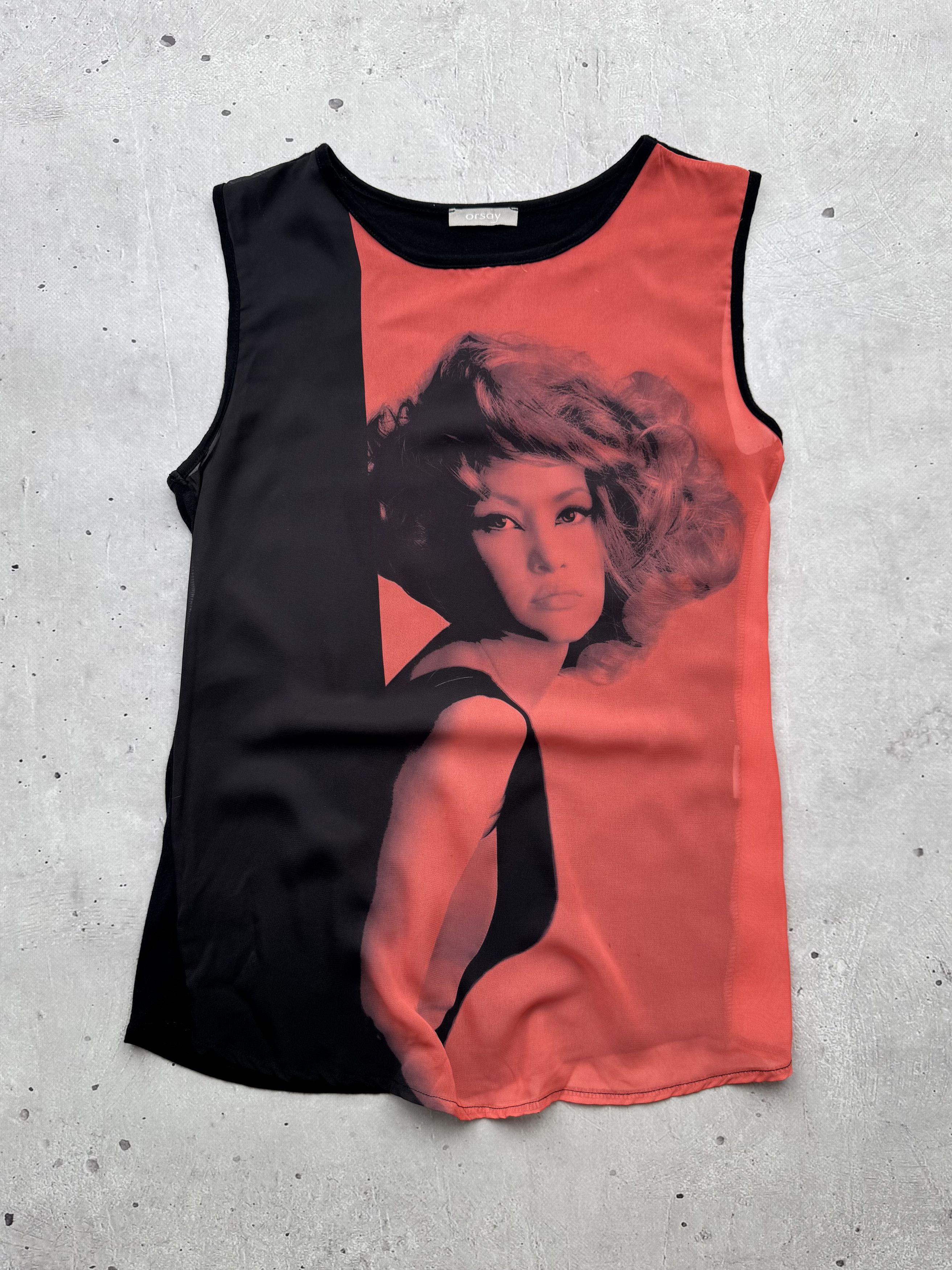 Japanese Brand × Vintage Vintage Printed Girl Mesh Tank Top Size M / US 6-8 / IT 42-44 - 1 Thumbnail