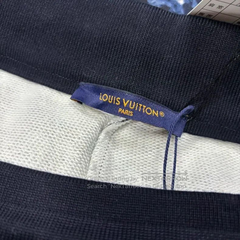 Louis Vuitton Louis Vuitton size xxl Blue color-blocked logo-print drawst Size US 30 / EU 46 - 2 Thumbnail