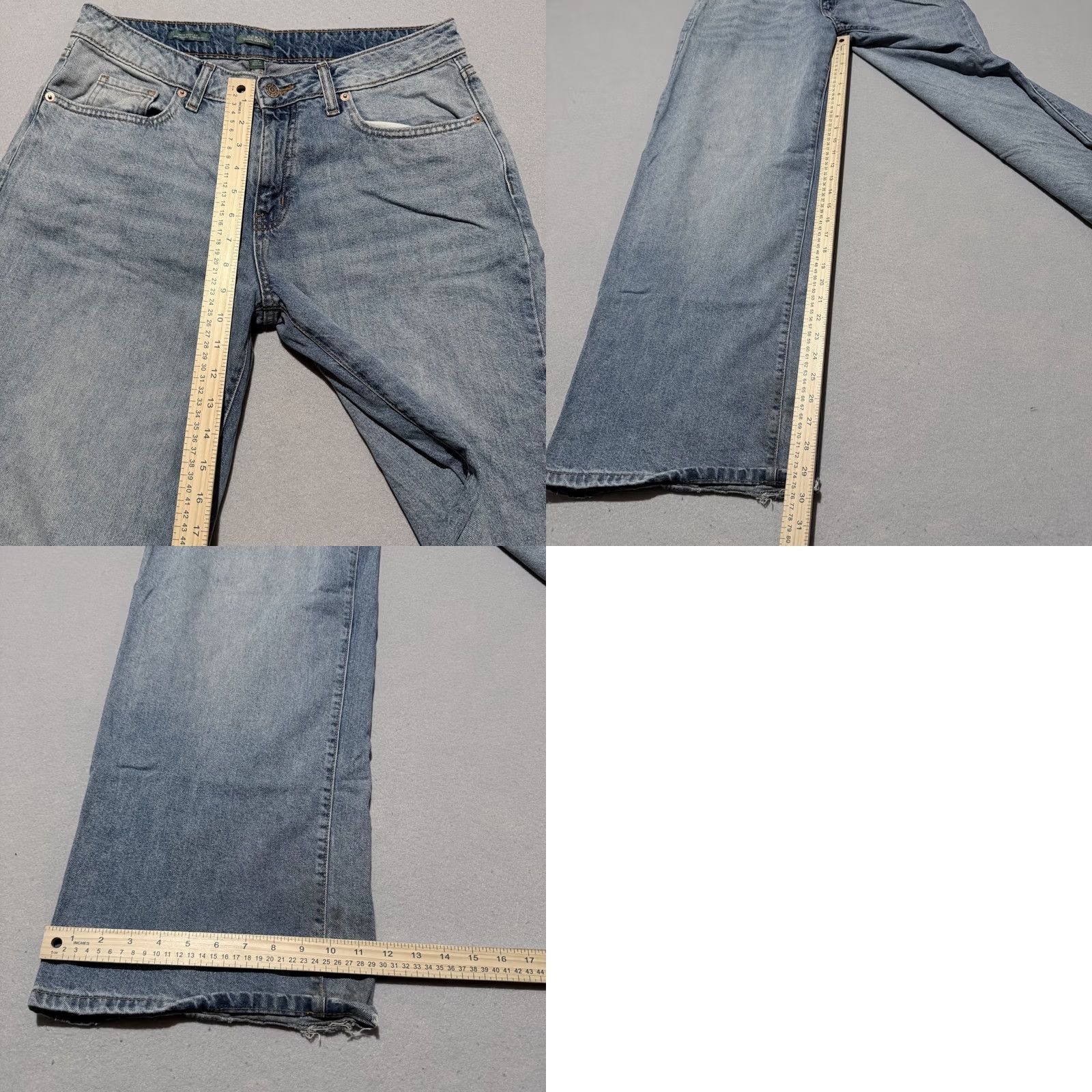 Vintage Wild Fable Jeans Women's Blue Denim Pockets Baggy Wide Leg 10 Y2K 90s Vintage No womens Size 32" / US 10 / IT 46 - 9 Thumbnail