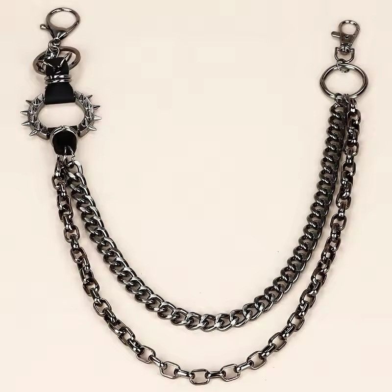Japanese Brand × Jewelry Two Layers Black Pants Belt Chains Size ONE SIZE - 1 Thumbnail